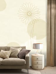 Панно Zambaiti Satin Flowers IV (3,0х5,1) винил на флизелине,бежевый, Z66887 (рул.)