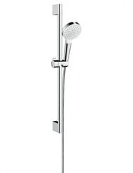 Душевой набор Hansgrohe Crometta 1jet (ручной душ, штанга 65см, шланг 160см) хром/белый 26533400