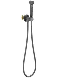 Набор с гигиеническим душем Aquatek Европа AQ1020BGM встраиваемый, 1 отв., однозахв., сталь оруж — миниатюра 1