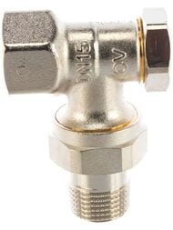 Запорный ветиль Oventrop угловой "Combi 2"  1/2"ВРх1/2НР,  1091062