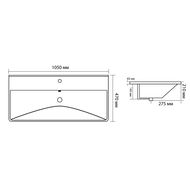 �������� Aquanet ���� 100 1050�470�210 ��������� �� �����, ������ ������� 329251