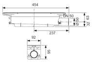 ����� TECEdrainprofile ����������� DN50, ������� ����, 673002