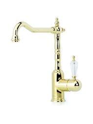 Смеситель Boheme Tradizionale Oro 102-SW для кухни, на 1 отверстие, однозахватный, золото