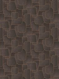 Обои виниловые на флизелине Grandeco Muse MU 3105 (0,53х10,05) геометрия, коричневые (рул.)