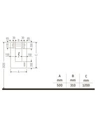 ������� Duravit Luv 500�1200 ��������� ����������, ������, ��������, ��������� LU966700000