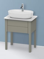 Тумба под раковину Duravit Luv 638х743х450 1 ящик, серый матовый лак LU956009292