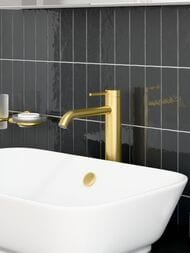 Смеситель для раковины Vitra Minimax Round высокий, золото брашированное A4353425EXP