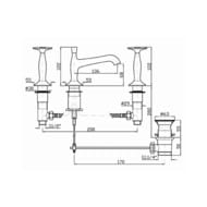 ��������� ��� �������� Zucchetti Bellagio ZB1425 �� 3 ���������, ����