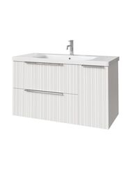 Тумба под раковину Caprigo RAIN 100 (1166х446х550) подвесная, 2 ящ, 1 дверь, Бланж 36515R-SF027