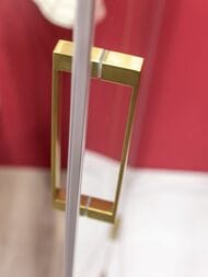 Душевой уголок CEZARES SLIDER (800-900х1000х1950) стекло прозрачное/профиль брашированное золото — изображение 8