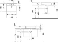 �������� DURAVIT VERO 595�465�175 �����������, ��������� ��� ���������, �������, ��������� 045260000