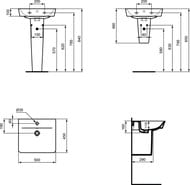 ���������� Ideal Standard Lux CONNECT AIR Cube 500�� � ���������� ��� ��������� � ��������� E074601