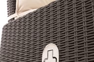 Комплект мебели RATTAN MANCHESTER OTTO SET 2,2 шезлонга +2 банкетки +столик, венге/бежевый