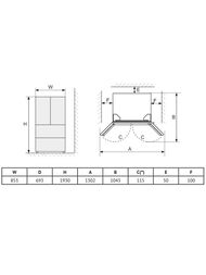 ����������� Korting KNFF 82535 X (853�1930�693) French Door, Full No Frost, ����. �����