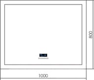 ������� Silver Mirrors ����� (1000�800) LED-���������, ������, ���, ������� �������� LED-00002327