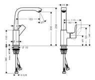 ��������� Hansgrohe Metris 31187000 ��� ����������� � ������� ���������� �������, �������� ��������