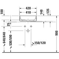 ���������� ��������� Duravit Zencha 420�420��, ��� �������� 2373420079