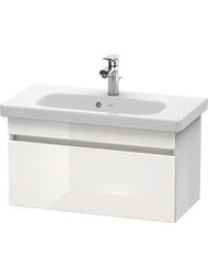 Тумба под раковину Duravit DuraStyle (730х398х368) подвесная,1 ящик, белый глянец DS639902222