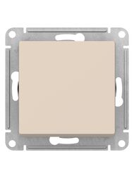 Переключатель Systeme Electric ATLASDESIGN 1-клавишный схема 6 10АХ механизм бежевый ATN000261