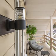Настенный светильник Maytoni Bronx (Бронкс) O576WL-01B, E27х1 60Вт IP 54, черный