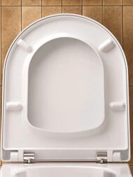 Сиденье для унитаза DURAVIT BALCOON с микролифтом, белое матовое/петли сталь 0027793200 — изображение 2