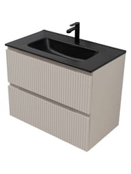 Тумба для раковины Aquanet Джейн 80 (800х455х637) подвесная, 2 ящика, цвет: бежевый 343977