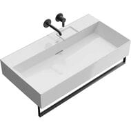 Раковина KERAMA MARAZZI TECNOLOGICA Logica мебельная/подвесная 900х480х145, без отверстия, белая гл. LO.wb.90.0