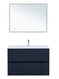 Тумба для раковины Aquanet Джейн 100 (1000х455х637) подвесная, 2 ящика, цвет: маренго 335431