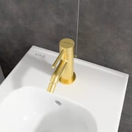 Смеситель для биде VitrA Minimax Round A4353625EXP однорычажный брашированное золото латунь