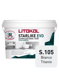 ������� ���������� LITOKOL STARLIKE EVO S.105 BIANCO TITANIO ������-�����, 1 ��