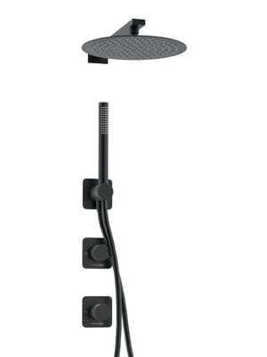 Душевая система WasserKRAFT Fulda A5251.299.219.258.302.242.217 без излива, черный Soft-touch