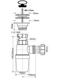 ����� ���������� McAlpine (1 1/2"�40��) ������, ������ MRSK1-A