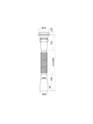 Сифон IDDIS Оптима Хоум (Optima Home) 1 1/2х40/50мм, с выпуском 902AV750VD — изображение 3