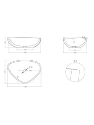 �������� ��������� SALINI Gloria 06 (560�390�165) ���.������ S-Sense, ���������, RAL 1102106GF