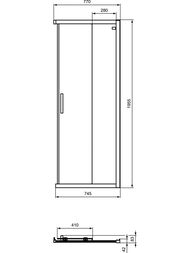 ����� �������� ������ Ideal Standard CONNECT 2 (800�1950) ��������, ������ ������� /�������� K9259EO