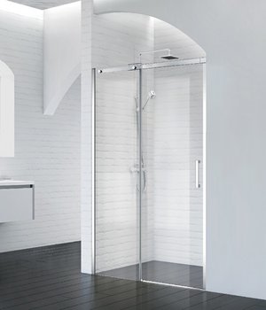 Дверь в нишу BelBagno Acqua 1384-1414х1950 ACQUA-BF-1-140-C-Cr раздвиж., стекло прозр./профиль хро