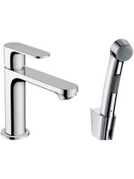Смеситель для раковины, Hansgrohe Rebris S 72215000 однозахватный, с гигиеническим душем, хром — миниатюра 1