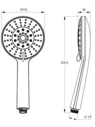 ����� ������� IDDIS Optima Home 0605F00i19 5 �������, �������� ABS-�������, d - 115��, ����
