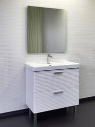 Тумба с раковиной COMFORTY Танжер-90Н (905х850х465) напольная, белый матовый 00-00019535