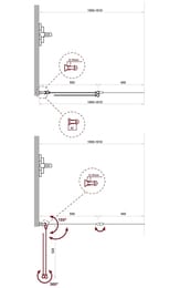 ������ �� ����� BelBagno Uno (1000�1500) UNO-V-2-100/150-C-Cr ������ ����������, ����