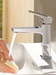 Кран Hansgrohe Metropol 32501000 для умывальника, однорычажный 100 хром для  холодной воды