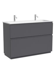 Тумба под раковину Sancos Folk Floor FL120FGS 1190х445х850 напольная, с 2-мя ящиками, Grey soft