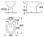���� �������-������� Grohe Bau Ceramic 39428000 (350�400�600) ������������