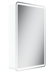 Зеркальный шкаф SANCOS Diva (600х150х800) правый,2полки стекло,подсвет,сенсор включатель,белый DI600