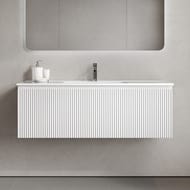 Тумба подвесная SANCOS Snob R 1.0 1195х445х406, 1 ящик, доводчик, Bianco ,SNR1.0120W — миниатюра 4