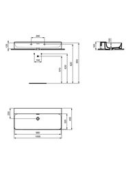 ���������� Ideal Standard CONCA (1000�450) ���� , ��� ��������� ��� ���������, � ��������� T383401