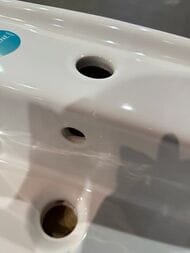 Уценка! Раковина с пьедесталом Vitra Normus (550х420х810) с отв. под смеситель, белая 9600B003-7650 - уценка. — изображение 2