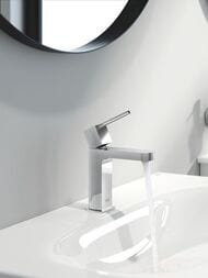 Смеситель Grohe Plus для умывальника однорычажный, сливной гарнитур, хром 33163003 — изображение 2