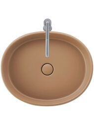 Раковина накладная Duravit Balcoon 550 x 450 DuraShield, терракот матовая 241055AM79 — изображение 2