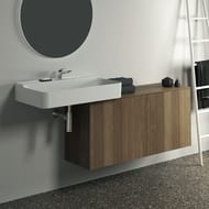 Тумба под раковину Ideal Standard CONCA 1200x373x550 2 ящика, темный орех, со столешницей T4320Y5